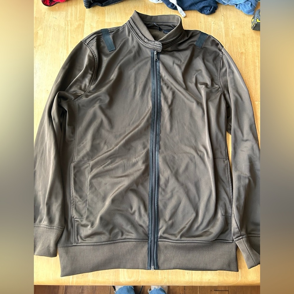 Sean John men’s XXL  brown light track  jacket coat zip up vintage Y2K 50/52
